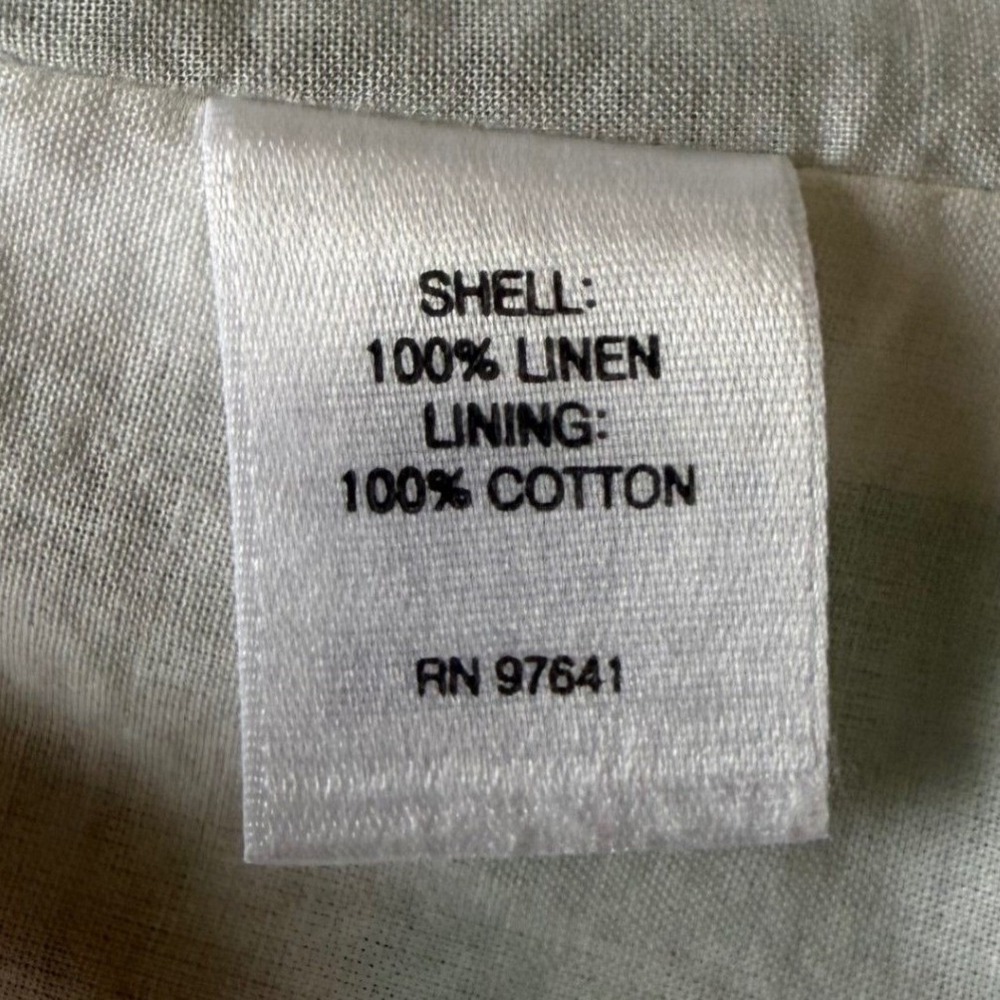 J.Jill Love Linen Sleeveless Shift Dress L White Tropical Beach Coastal Resort - Picture 8 of 10